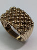Gold heavy keeper ring