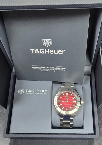 Tag Heuer Aquaracer Red Professional 200 Automatic Watch 40mm - WBP2114