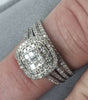 18ct white gold diamond ring set (stunning)