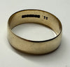 9ct yellow gold wedding ring size R