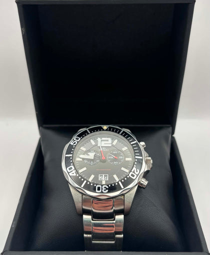 Rotary Men's Chronograph Black Dial Date Display Bracelet Watch AGB90050/C/04 boxed