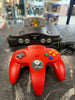 Nintendo 64 N64 Console with Official Red Controller + Super Mario 64