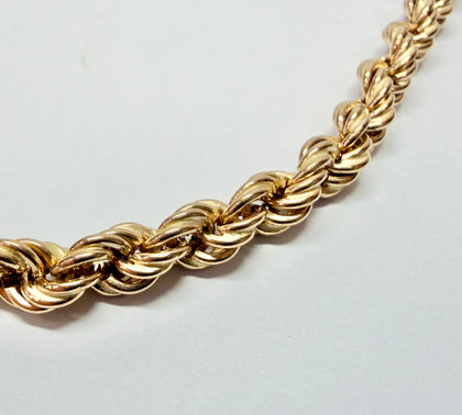 9ct gold rope chain 18