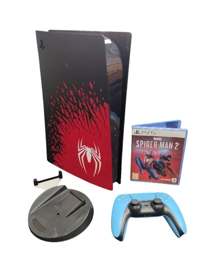 Sony Playstation 5 Spiderman Disc Edition w/Spiderman 2**Unboxed**