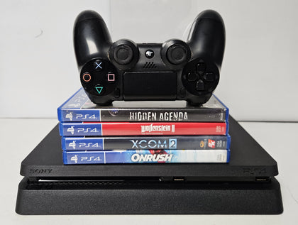 Sony Playstation 4 500GB Slim Console & 4 Games