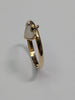 9ct Gold Swinging Heart Ring Size O