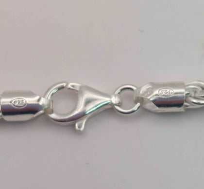 BRAND NEW 925 silver bracelet rope style 14.0g Boxed 8