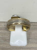 9ct Yellow And White Gold Ring (Size R) Apx 4.6g