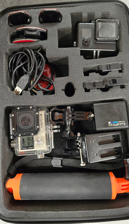 Go Pro Hero 4 With Accessories and Case