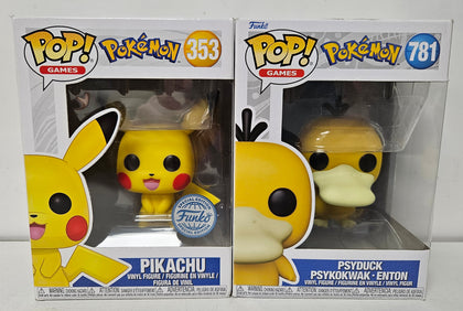 *Collection Only* Funko Pop Pokemon 2 Pack Pikachu #353, Psyduck #781