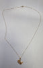 9ct gold 18" necklace with mum heart pendant