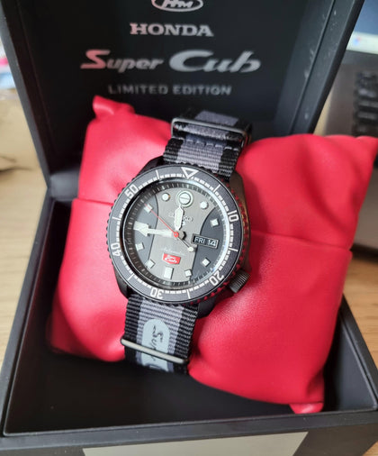 Seiko SRPJ75K1 5 Sports Honda Super Cub Limited Edition Watch