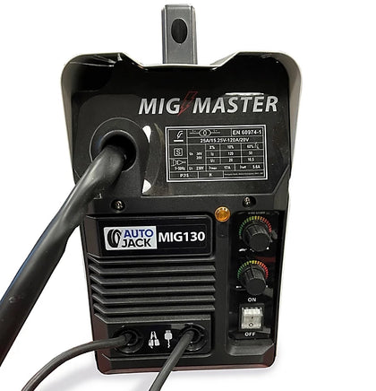 ** Collection Only ** MIG Welder Autojack 130 Amp with a Auto Wire Feed NON Live Torch Gasless Welding