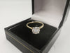 9K Gold Ring with Brilliant Round 1CT Diamond, 375 Hallmarked, 1.9Grams, Size: K