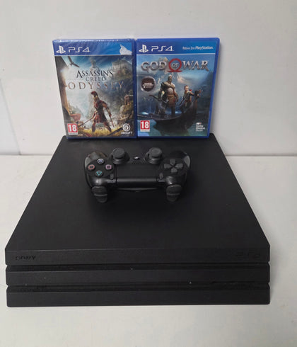 Sony PlayStation 4 Pro 1TB Version 1 Console & 2 Games