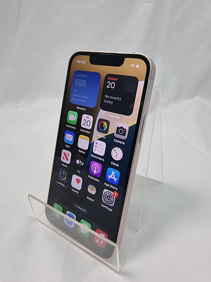 Apple iPhone 13 Mini 128GB Pink smartphone Unlocked 81% batt health, Scratched screen