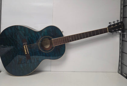 ** Collection Only ** Fender Gdo-300 TBL  Green/Blue Acoustic Guitar