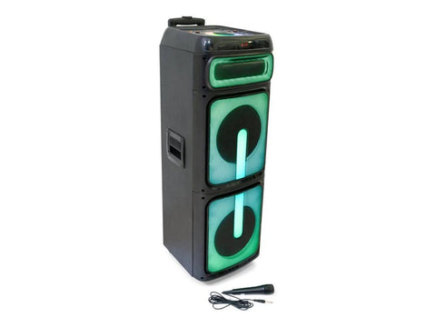 Stupdj1400 Mega Powerful 1400W Dj Speaker 2 x 10 Sound System PA Inc Microphone