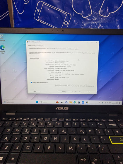 Asus E410M/N4020/4GB Ram/128GB SSD/14