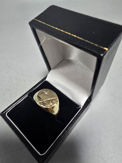 9ct Gold Ring 375 3.4G Size U