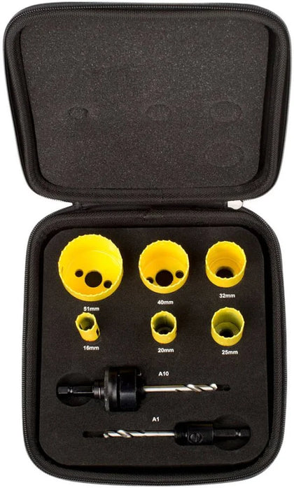 Starrett KFC06021 Bi-Metal Fast Cut Electricians Holesaw Kit