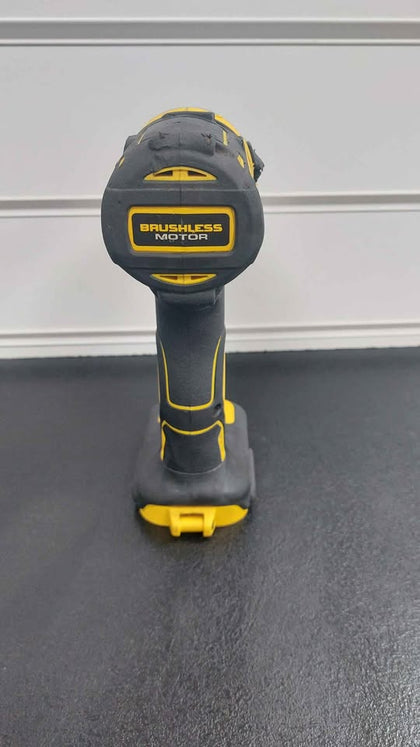 DeWALT DCF850N 18V Brushless powestack impact driver body only fairly worn ref pic unboced yelow