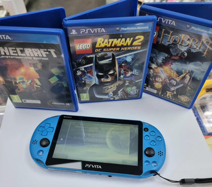 Sony PS VITA PLAYSTATION VITA SLIM PCH 2000 (AQUA BLUE), + 3 GAMES