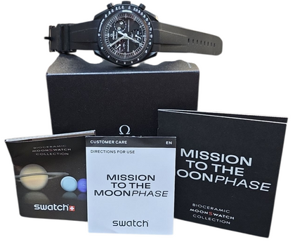 Omega X Swatch - Moonswatch - Mission To The Moonphase - Moon - Black