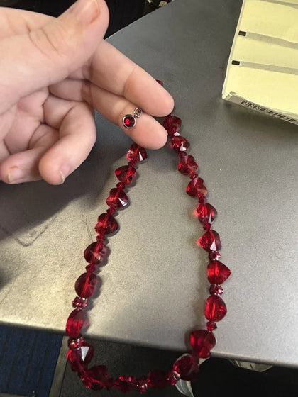 BOXED Swarovski Somnia Necklace Red Hearts ❤️