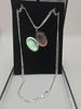 Silver 925 hallmarked 24" oval locket with pendant necklace 25.4GRAMS