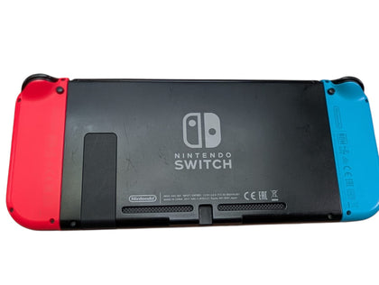 Nintendo switch console with blue & red joycons