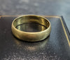 18CT - Yellow Gold Band Ring - 3.87g - Size Q. Hallmarked