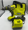 Ryobi Hammer Drill R18PD3, With 2x Batteries & Charger, Comes With Carry Case