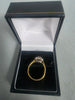 18ct GOLD RING WITH RED STONE 3.2G 750 Size K