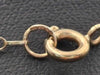 9ct Gold Fine Link Chain Necklace with Solitaire Pendant - 2.88 Grams - 28" Long