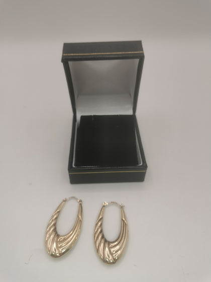 9k Gold Earrings 2.24G Hallmarked(375) and Tested