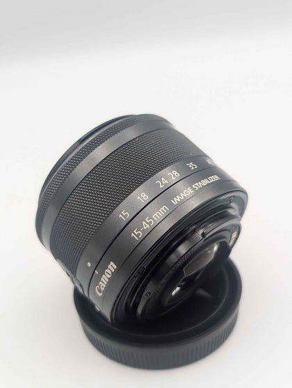 Canon EF-M 15-45mm f/3.5-6.3 IS STM Black/Graphite Lens - Black
