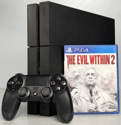 Sony PlayStation 4 500GB Console Bundle ( + The Evil Within 2 ) ** Unboxed **