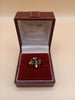 9ct Gold Ring With Blue Stones 3.8g Size-N 1/2