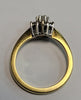 Beautiful 18ct Yellow Gold Ring With Clear Stones - 4.38G - Size N - Hallmarked