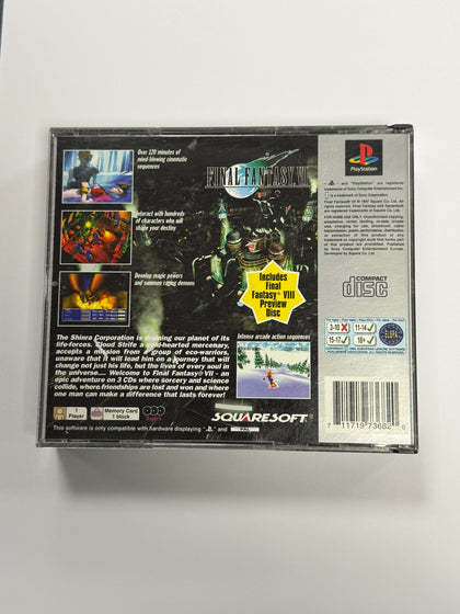 ps1 playstation 1 one final fantasy VII no manual