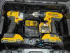 DEWALT DCZ298D2T-SFGB 18V 2 x 2.0Ah Li-Ion XR Cordless Combi Drill & Impact Driver Twin Pack