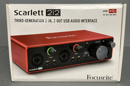 Focusrite Scarlett 2i2 3rd Gen USB Audio Interface ** Boxed **
