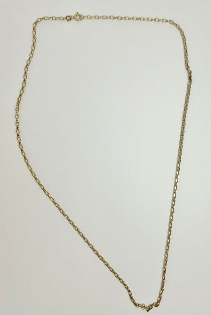 9ct yellow belcher chain 24