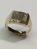 9CT Gold Patterned Signet Ring
