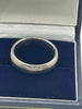 18ct White Gold Ring With Clear Stones - Q