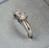 9ct White Gold Diamond Ring Size K