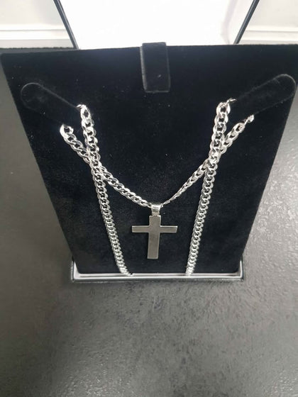 (BRAND NEW) 925 silver curb style chain 22