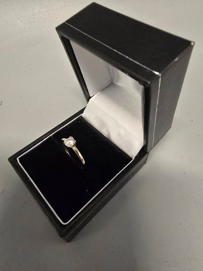 14CT Gold Ring With Stone 1G 585 Size K