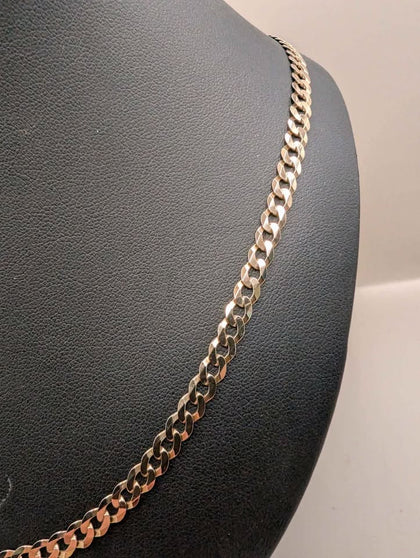 9ct Yellow Gold Curb Chain - 18